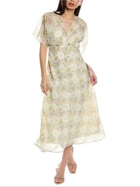 astr the label lace midi dress green ASTR the Label Women's Blythe Dress, Green Rust Floral, L at Amazon Women's Clothing store